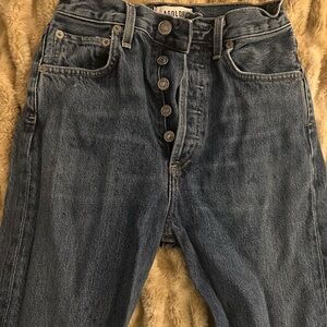 AGOLDE 90'S PINCH WAIST HIGH RISE STRAIGHT JEANS